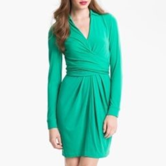 [Vince Camuto] Wrap Dress with tie - 4 - Picture 1 of 8